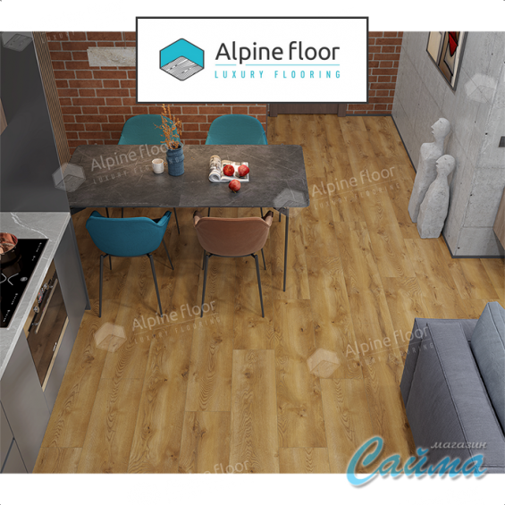 Ламинат Alpine Floor Aqua Life XL Дуб Рица LF104-15