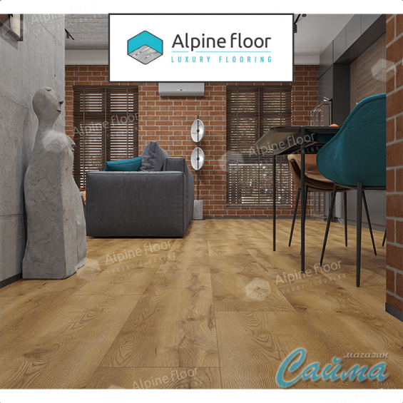 Ламинат Alpine Floor Aqua Life XL Дуб Рица LF104-15