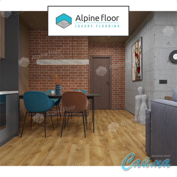 Ламинат Alpine Floor Aqua Life XL Дуб Рица LF104-15