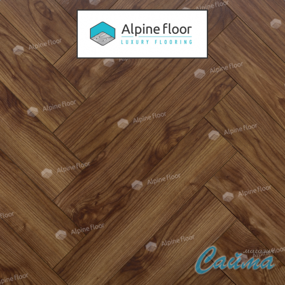 Ламинат Homflor by Alpine Floor Herringbone 12 BR Chocolate Walnut 520