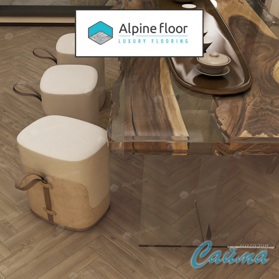 Ламинат Alpine Floor Herringbone 10 Дуб Калабрия LF107-09