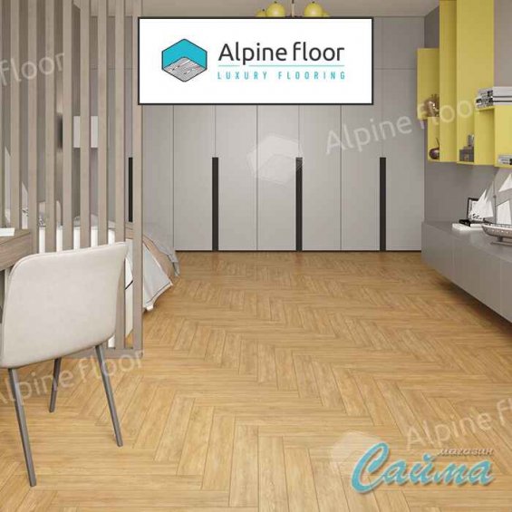 Ламинат Alpine Floor Herringbone Дуб Тулуза LF102-4