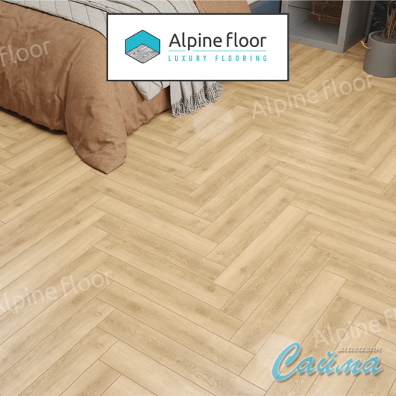 Ламинат Alpine Floor Herringbone Дуб Шампань LF102-5