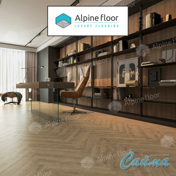 Ламинат Alpine Floor Herringbone Дуб Прованс LF102-7