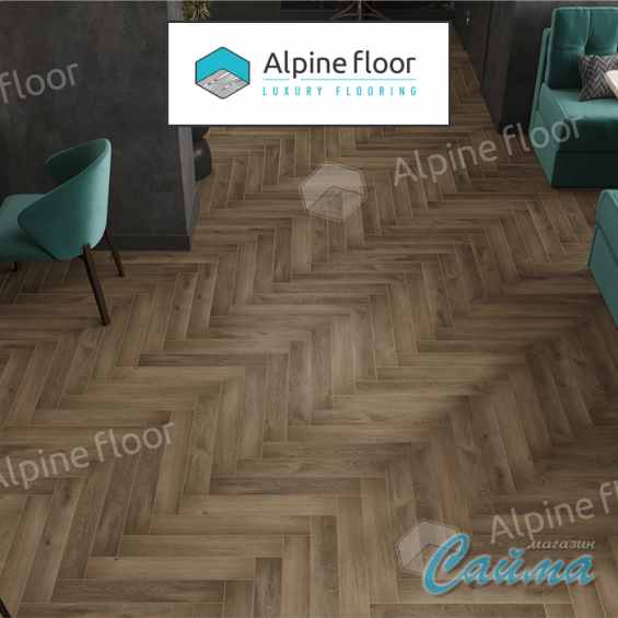 Ламинат Alpine Floor Herringbone Дуб Анжу LF102-11