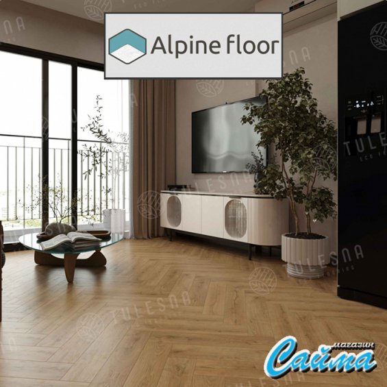 Клеевая Кварц-Виниловая LVT Плитка Alpinfloor Art Parquet LVT  Nobile