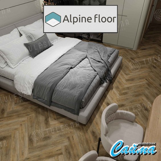 Клеевая Кварц-Виниловая LVT Плитка Alpinfloor Art Parquet LVT  Divino