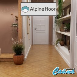 Замковая Каменно-Полимерная SPC Плитка Alpinfloor Art Parquet Клеевая Кварц-Виниловая LVT Плитка Alpinfloor Art Parquet SINCERO 1005-7