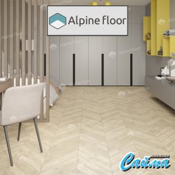 Клеевая Кварц-Виниловая LVT Плитка Alpinfloor Chevron Alpine LVT  Сонома Chevron