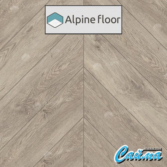 Клеевая Кварц-Виниловая LVT Плитка Alpinfloor Chevron Alpine LVT  Карите Chevron