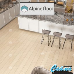 Замковая Каменно-Полимерная SPC Плитка Alpinfloor Classic Light Клеевая Кварц-Виниловая LVT Плитка Alpinfloor Classic Light Ясень Макао ECO-106-11-MC