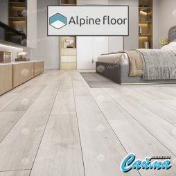 Замковая Каменно-Полимерная SPC Плитка Alpinfloor Classic Light Клеевая Кварц-Виниловая LVT Плитка Alpinfloor Classic Light Ясень Серый ECO-134-55-MC