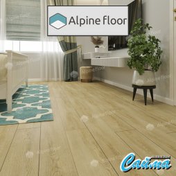 Замковая Каменно-Полимерная SPC Плитка Alpinfloor Classic Light Клеевая Кварц-Виниловая LVT Плитка Alpinfloor Classic Light Тисс ECO-135-66-MC