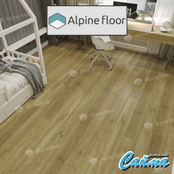 Замковая Каменно-Полимерная SPC Плитка Alpinfloor Classic Light Клеевая Кварц-Виниловая LVT Плитка Alpinfloor Classic Light Бук ECO-141-88-MC