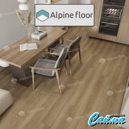 Клеевая Кварц-Виниловая LVT Плитка Alpinfloor Easy Line  Дуб Сантана ЕСО-3-38