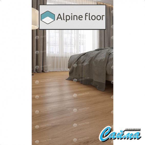 Клеевая Кварц-Виниловая LVT Плитка Alpinfloor Easy Line ДУБ РЫЖИЙ ЕСО-3-21