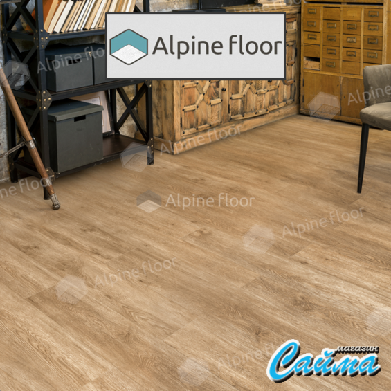 Клеевая Кварц-Виниловая LVT Плитка Alpinfloor Easy Line  Камфора ЕСО-3-31