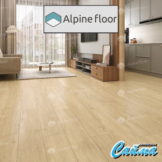 Клеевая Кварц-Виниловая LVT Плитка Alpinfloor Easy Line  Камфора ЕСО-3-31