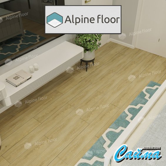 Клеевая Кварц-Виниловая LVT Плитка Alpinfloor Easy Line  Тисс ЕСО-3-32