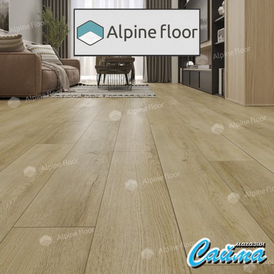 Клеевая Кварц-Виниловая LVT Плитка Alpinfloor Easy Line  Дуб старинный ЕСО-3-33