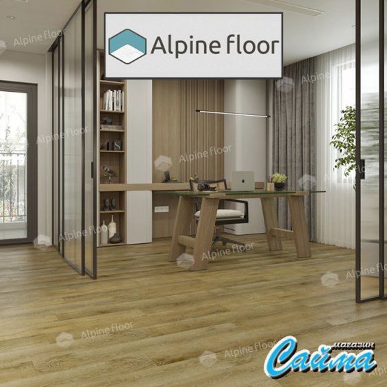 Клеевая Кварц-Виниловая LVT Плитка Alpinfloor Easy Line  Дуб Имперский ЕСО-3-34