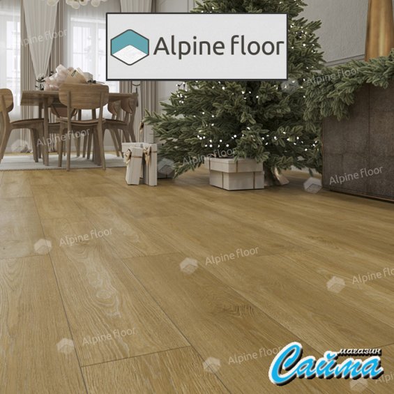 Клеевая Кварц-Виниловая LVT Плитка Alpinfloor Easy Line  Дуб Итальянский ЕСО-3-35