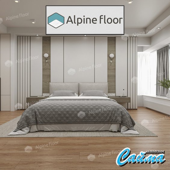 Клеевая Кварц-Виниловая LVT Плитка Alpinfloor Easy Line СОСНОВЫЙ БОР ЕСО-3-22