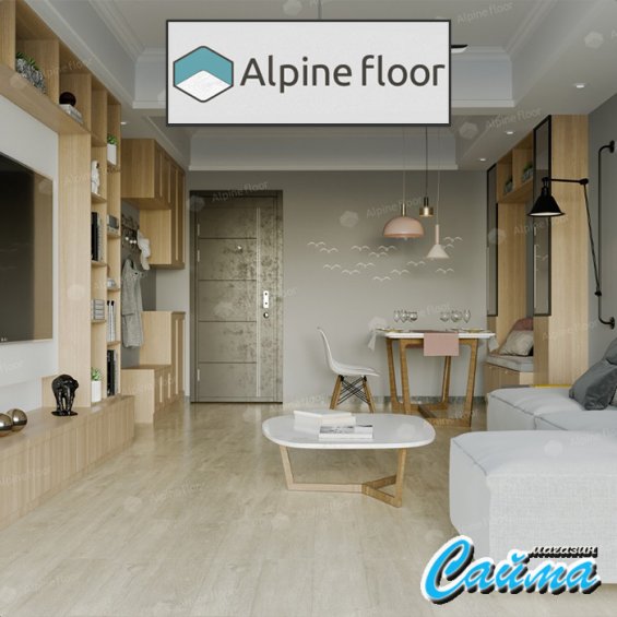 Клеевая Кварц-Виниловая LVT Плитка Alpinfloor Grand Sequoia LVT Сонома ЕСО-11-302