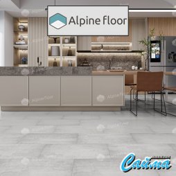 Клеевая Кварц-Виниловая LVT Плитка Alpinfloor Light Stone Самерсет ECO-15-6