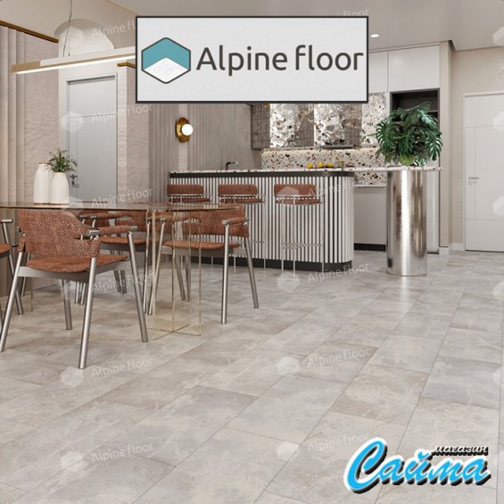 Клеевая Кварц-Виниловая LVT Плитка Alpinfloor Light Stone Ваймеа ECO-15-3