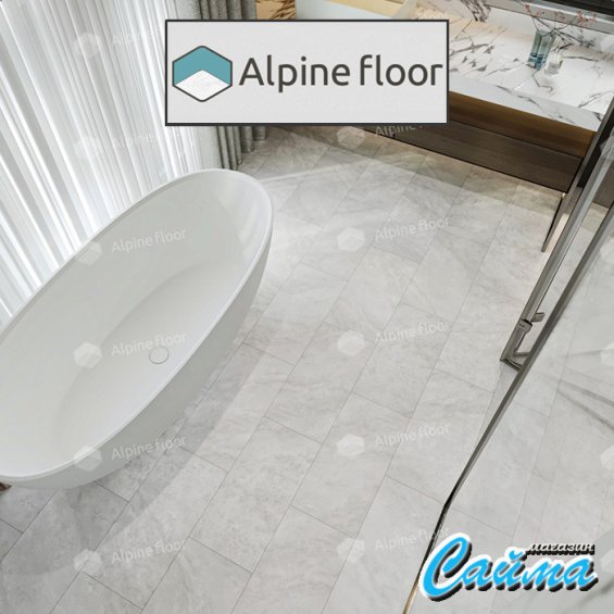 Клеевая Кварц-Виниловая LVT Плитка Alpinfloor Light Stone Чили ECO-15-5