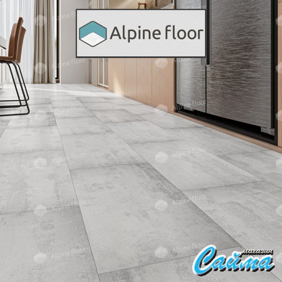 Клеевая Кварц-Виниловая LVT Плитка Alpinfloor Light Stone Самерсет ECO-15-6