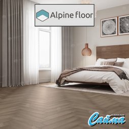 Клеевая Кварц-Виниловая LVT Плитка Alpinfloor Parquet LVT Дуб Насыщенный ЕСО-16-7