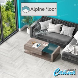 Клеевая Кварц-Виниловая LVT Плитка Alpinfloor Parquet LVT Снежный ЕСО-16-11