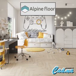 Клеевая Кварц-Виниловая LVT Плитка Alpinfloor Parquet LVT  Дуб Медия ЕСО-16-20