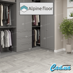 Клеевая Кварц-Виниловая LVT Плитка Alpinfloor Parquet LVT  Дуб Полис ЕСО-16-21