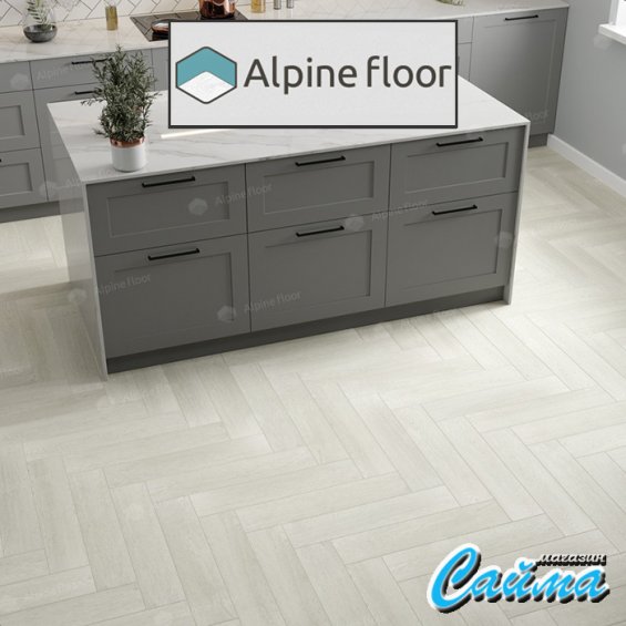 Клеевая Кварц-Виниловая LVT Плитка Alpinfloor Parquet LVT Зимний Лес ЕСО-16-6