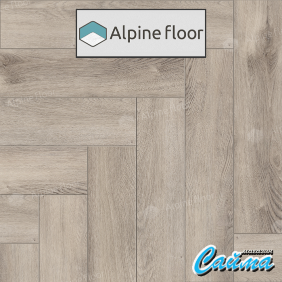 Клеевая Кварц-Виниловая LVT Плитка Alpinfloor Parquet LVT  Дуб Исида ЕСО-16-15