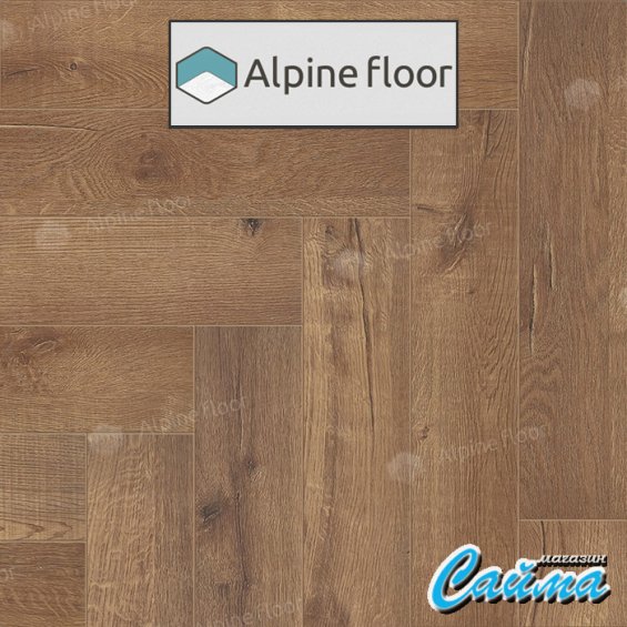 Клеевая Кварц-Виниловая LVT Плитка Alpinfloor Parquet LVT Дуб Royal ЕСО-16-2