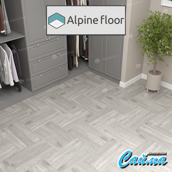 Клеевая Кварц-Виниловая LVT Плитка Alpinfloor Parquet LVT  Дуб Полис ЕСО-16-21