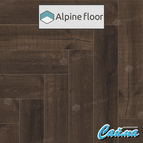 Клеевая Кварц-Виниловая LVT Плитка Alpinfloor Parquet LVT  Дуб Альферац ЕСО-16-22