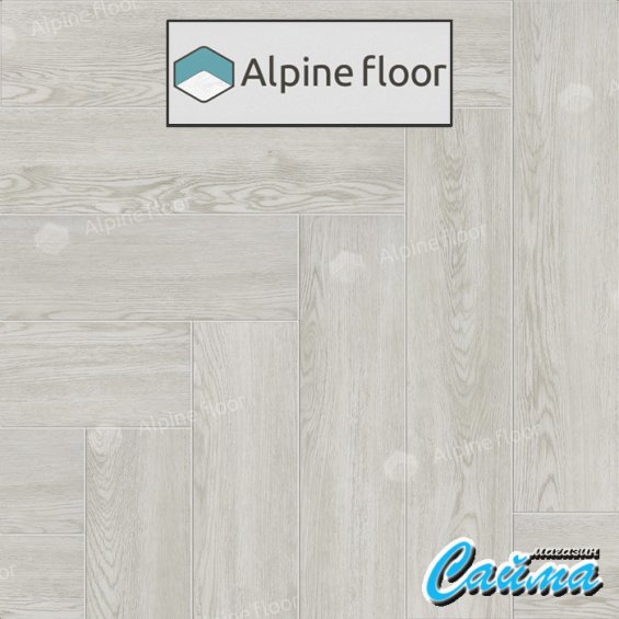 Клеевая Кварц-Виниловая LVT Плитка Alpinfloor Parquet LVT Дуб Арктик ЕСО-16-4