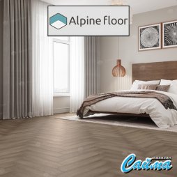 Замковая Каменно-Полимерная SPC Плитка Alpinfloor Parquet Light Клеевая Кварц-Виниловая LVT Плитка Alpinfloor Parquet Light ДУБ НАСЫЩЕННЫЙ ЕСО-13-7-MC