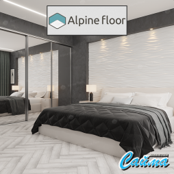 Замковая Каменно-Полимерная SPC Плитка Alpinfloor Parquet Light Клеевая Кварц-Виниловая LVT Плитка Alpinfloor Parquet Light Дуб Альхена ЕСО-13-12-MC