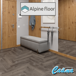 Замковая Каменно-Полимерная SPC Плитка Alpinfloor Parquet Light Клеевая Кварц-Виниловая LVT Плитка Alpinfloor Parquet Light Дуб Мерга ЕСО-13-13-MC