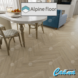 Замковая Каменно-Полимерная SPC Плитка Alpinfloor Parquet Light Клеевая Кварц-Виниловая LVT Плитка Alpinfloor Parquet Light Дуб Денеб ЕСО-13-25-MC