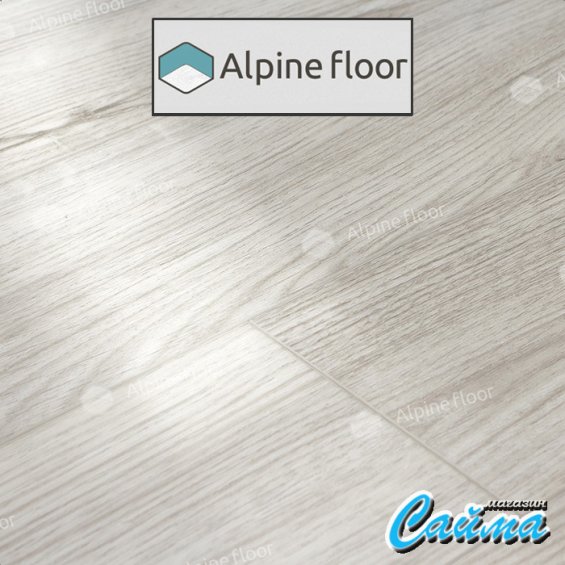 Замковая Каменно-Полимерная SPC Плитка Alpinfloor Parquet Light СНЕЖНЫЙ ЕСО-13-11-MC