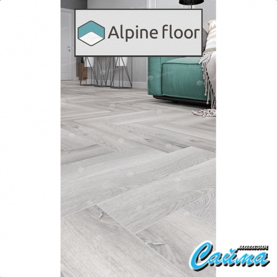 Замковая Каменно-Полимерная SPC Плитка Alpinfloor Parquet Light Дуб Лейтена ЕСО-13-18-MC