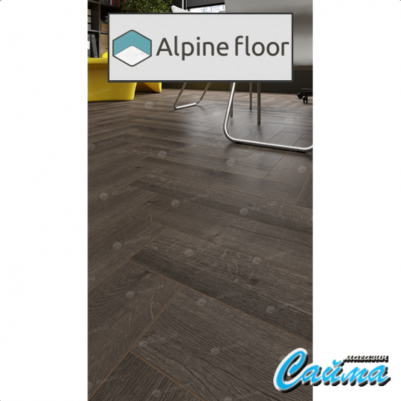 Замковая Каменно-Полимерная SPC Плитка Alpinfloor Parquet Light Дуб Антарес ЕСО-13-19-MC