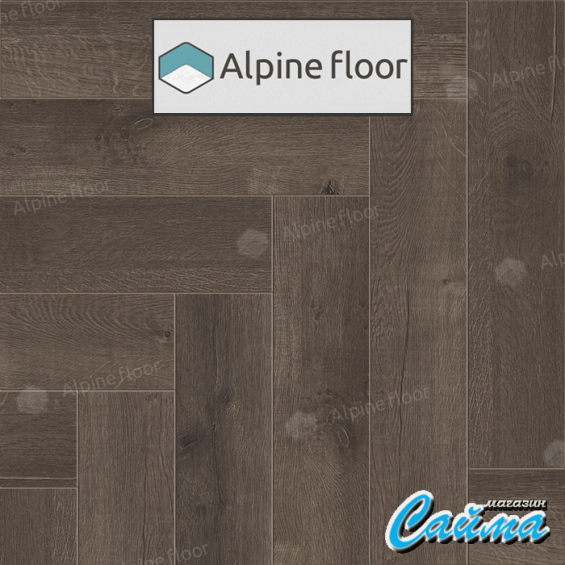 Замковая Каменно-Полимерная SPC Плитка Alpinfloor Parquet Light Дуб Антарес ЕСО-13-19-MC